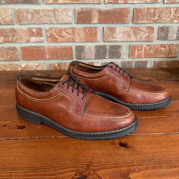 Allen Edmonds Men\'s Wilbert Split Toe USA Brown Oxford Dress Shoe Size 9 1/2 D main image 13